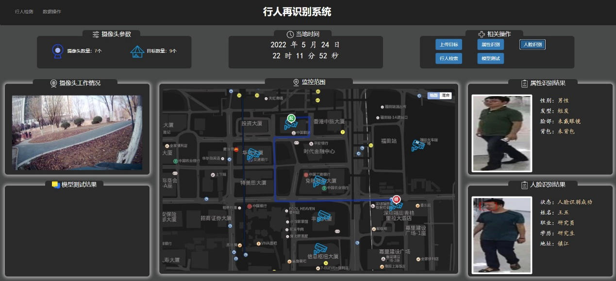 跨摄像头智慧行人再识别系统